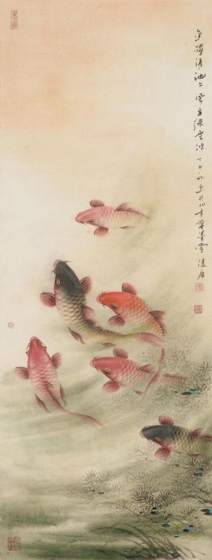 哪个画家擅长画鱼,当代画家推荐蓝健康