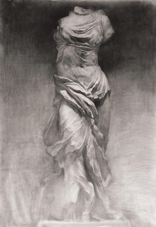 经典素描石膏像作品精选!