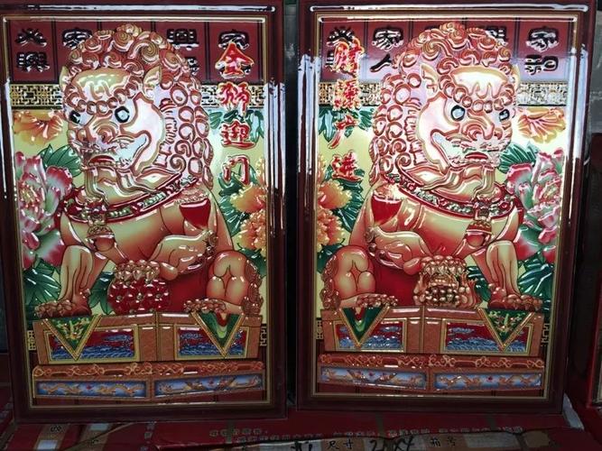 饰 迎门墙庭院微晶石瓷砖画外墙画照墙 迎宾墙装 定制