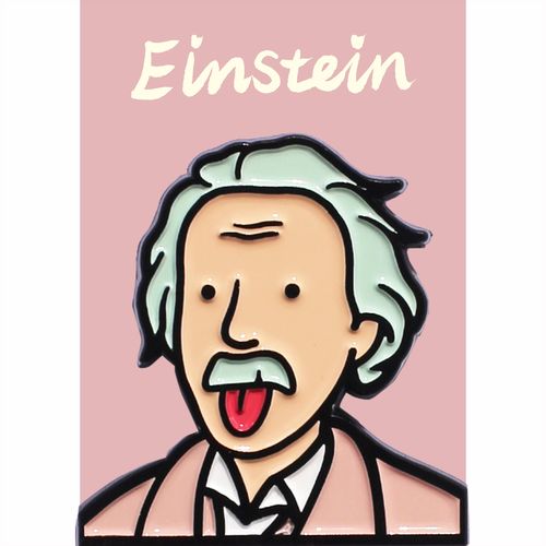 爱因斯坦胸针banjitino高考考考考原创金属徽章胸针