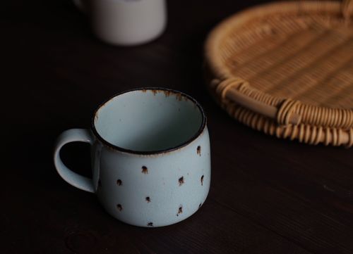 【现货】日本制 zakka 美浓烧手制陶瓷马克咖啡杯情侣对杯汤茶杯_7折