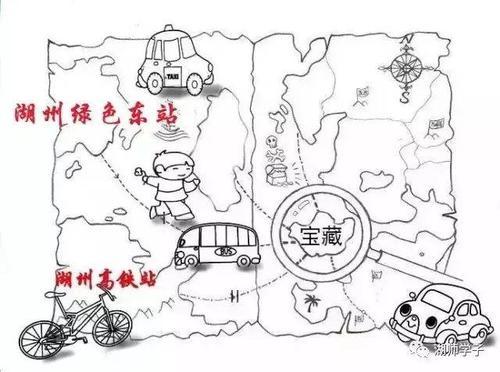 世界上最大最简单的藏宝图简笔画