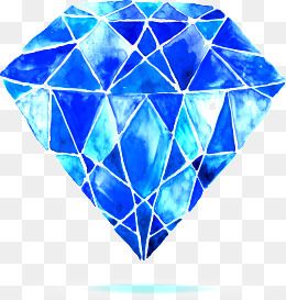 蓝色钻石水晶