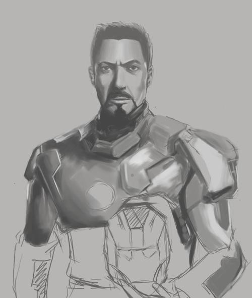 钢铁侠3 手绘
