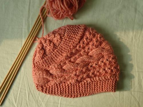 再织铜钱花帽子