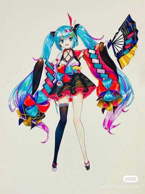 画了张初音未来