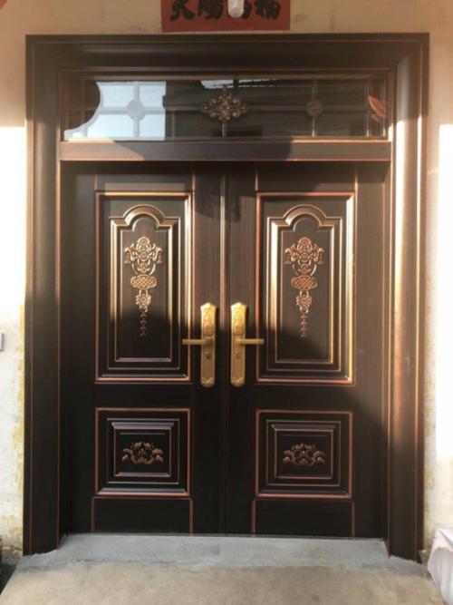 别墅锌合金大门开门农村自建建房堂屋进户门客厅进户门