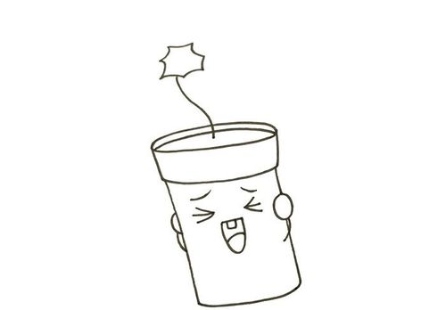 春节爆竹简笔画过年的炮竹怎么画