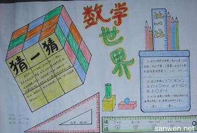 4年级数学手抄报 手抄报高清