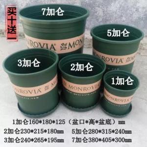 空间二代加仑花盆包邮龟背竹环保树脂种花盆景植物清新塑料桶田园