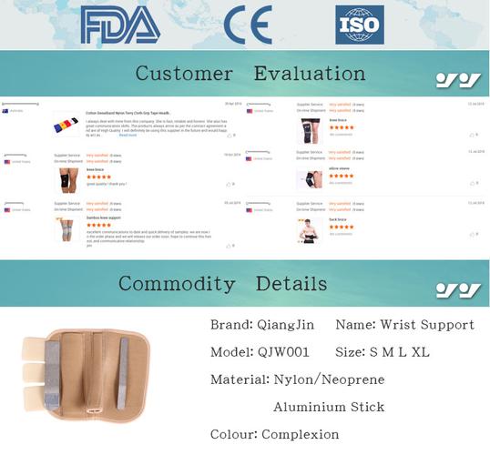 adjustable top quality neoprene / nylon wrist support wrist