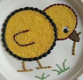 孩子大爱的18个五谷拼贴画,幼儿园,一二年级老师