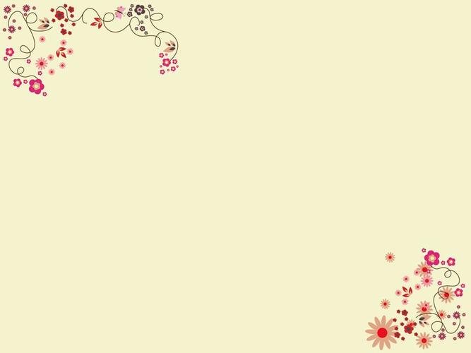 黄色淡雅艺术蝶恋花ppt背景图片