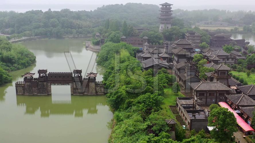湖北咸宁三国赤壁古战场_3840x2160_高清视频素材下载