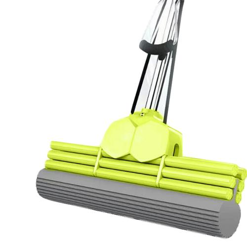 海绵拖把吸水滚轮式挤水干湿两用免手洗胶棉拖布家用大号头视频