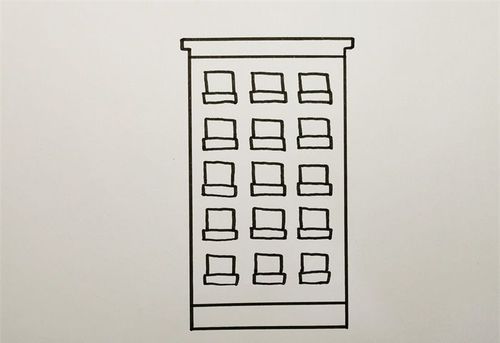 楼房怎么画简单又漂亮