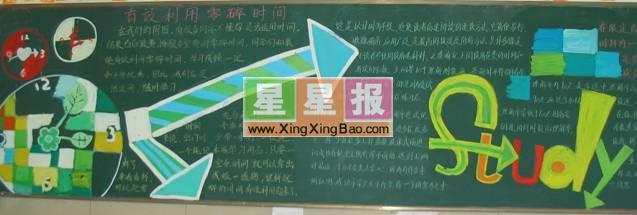 《有效利用零碎时间》黑板报
