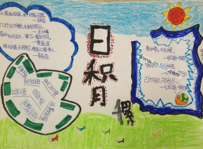 关于日积月累的手抄报图片大全,图片,手抄报版面设计