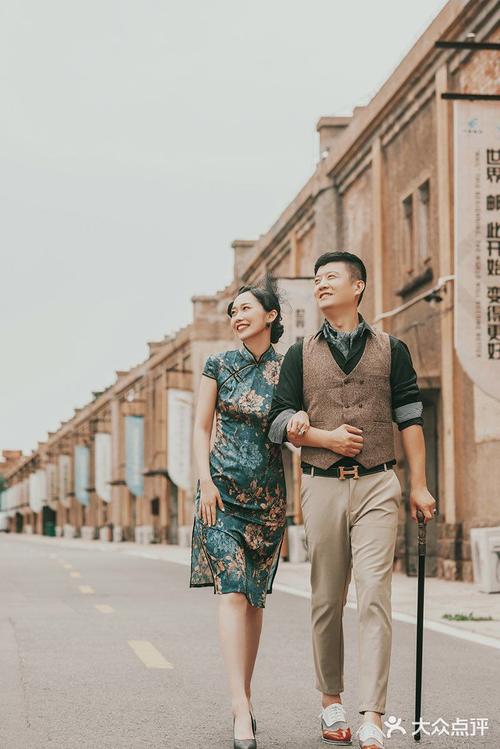 复古民国风婚纱照解锁旗袍的迷人诱惑