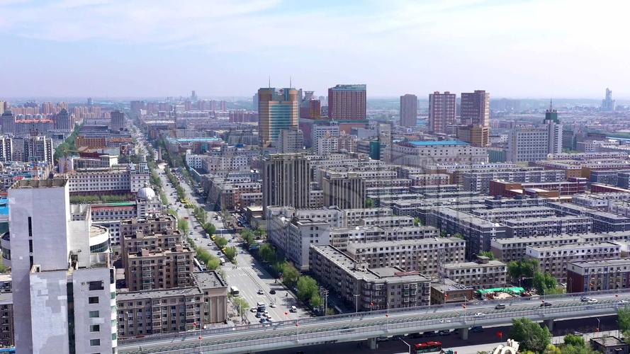 【4k】四平市大景航拍_3840x2160_高清视频素材下载