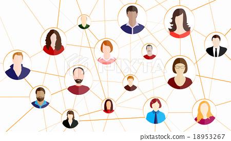 插图素材: social network