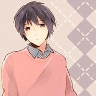 卡通黑白文艺青年头像男生