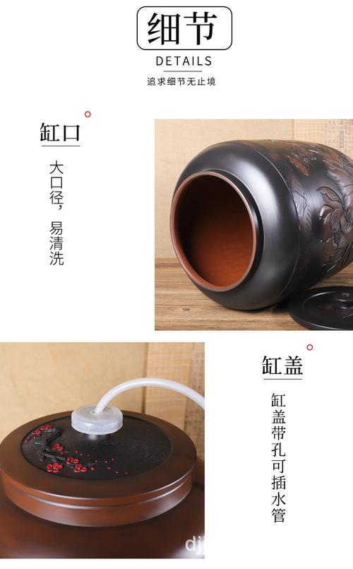 【滇匠】云南建水紫陶水缸大号茶缸储水罐陶瓷紫沙家用老式存水罐