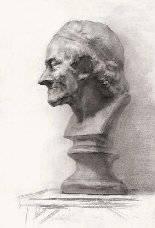 经典素描石膏像作品精选!
