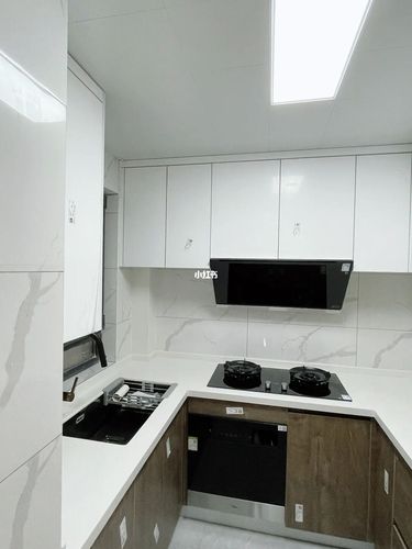 全国统一的厨房,鱼肚白瓷砖77银灰色美缝_厨房_瓷砖