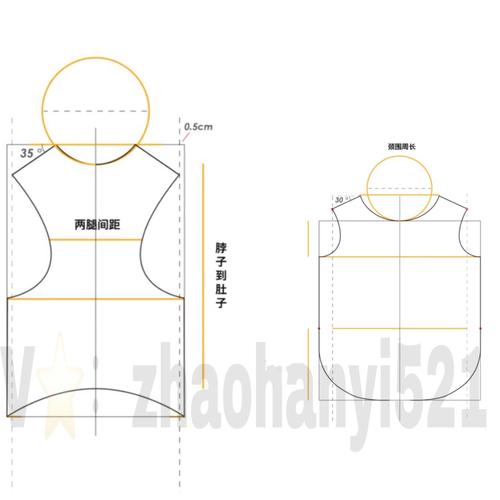 自制狗狗衣服打版制作样板图_狗狗_宠物_我家宠物好可爱_宠物_狗