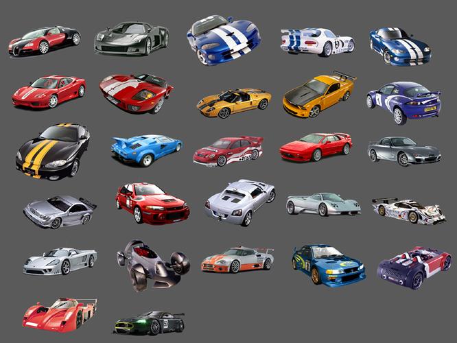 赛车系列图标图片[源文件,psd]