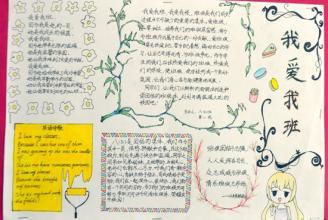 二年级品德我爱我们班手抄报 我爱我家手抄报