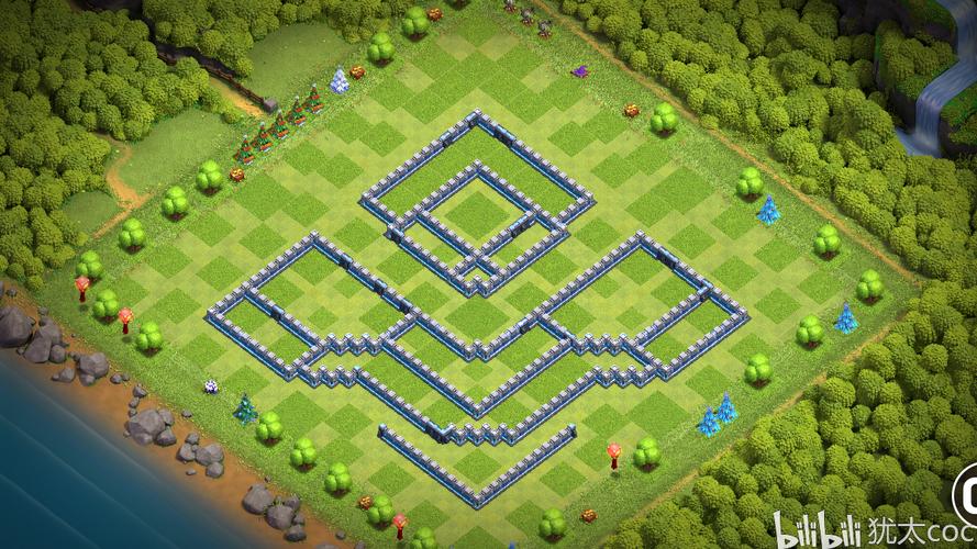 部落冲突13本部落战阵型分享传奇冲杯阵犹太coc