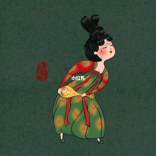 唐宫夜宴| q版唐代少女| 仕女图_唐宫怎么样_插画_我的插画分享_文化