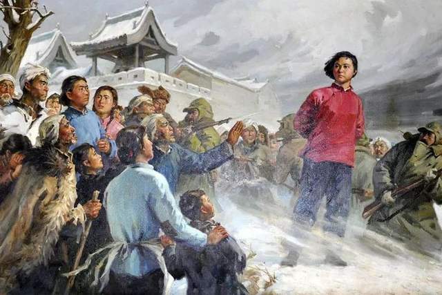 园长马小艳为全体师幼讲述了"党史里的巾帼英雄"刘胡兰的故事