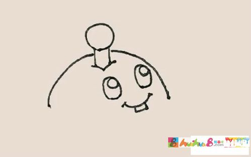 第五步:下面的土地,先用小折线画出来.