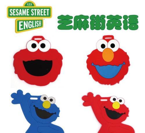 芝麻街elmo头像简笔画