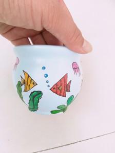 涂鸦多肉小花盆