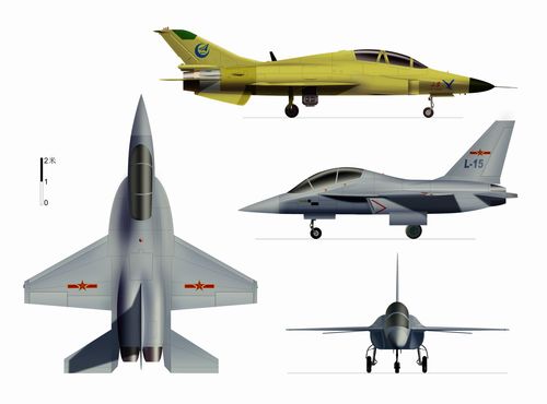 最新公开的信息:中国正研制的"l-15"战机