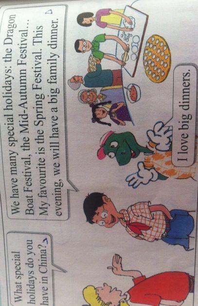 展开全部 明天是中国的新年,今天晚上jenny和danny和李明的家人吃了