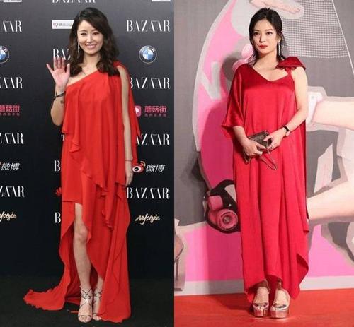 现实版的谁胖谁尴尬,赵薇撞衫林心如5次,勉强赢了一次