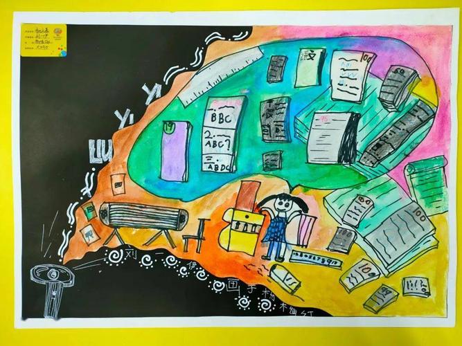 【云画廊 ▏每日一画】102班刘一伊《向往生活的一日vlog》(265)