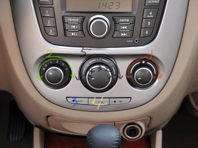 别克新凯越怎么开空调的?怎么操作?就是热空调怎么操作流程?