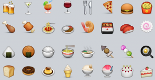 一周内,rexroat只吃emoji表情里有的食物,包括 水果,蔬菜,肉类,寿司