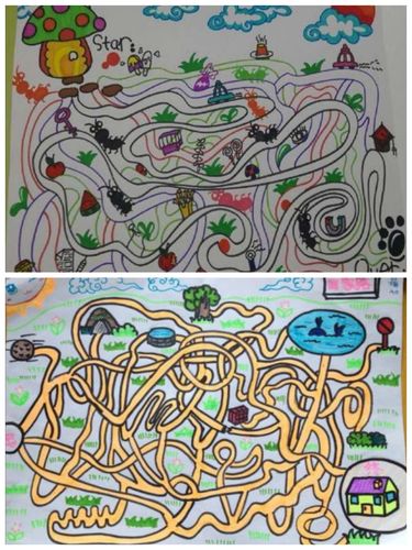 美术活动——地底下的迷宫 写美篇   蚂蚁窝(远藤照良,1987年,水彩画)