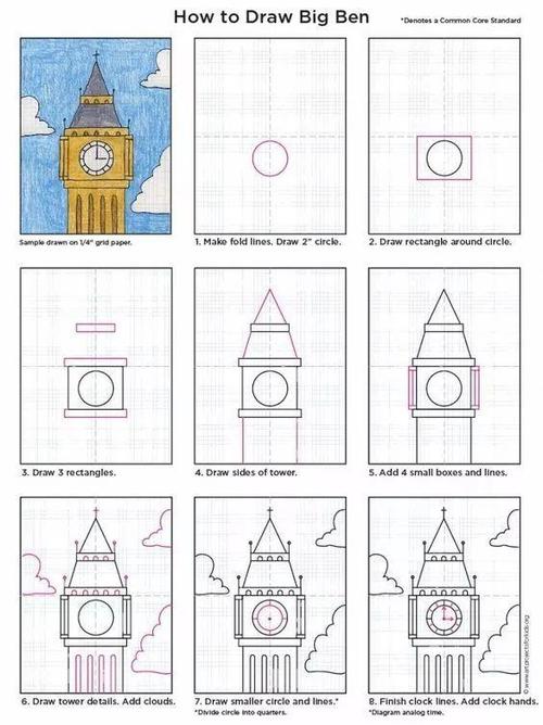 一步一步教你画世界各地建筑!3分钟就学会啦!赶紧带着