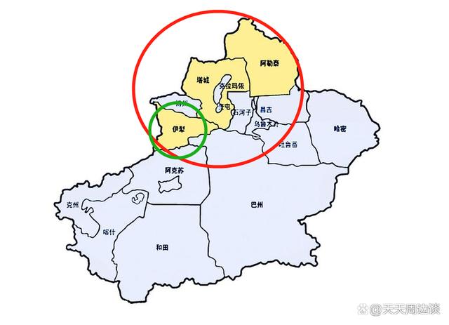 到了新疆才知道土地广大,伊犁的区域面积达到了35万平方公里左右,超过
