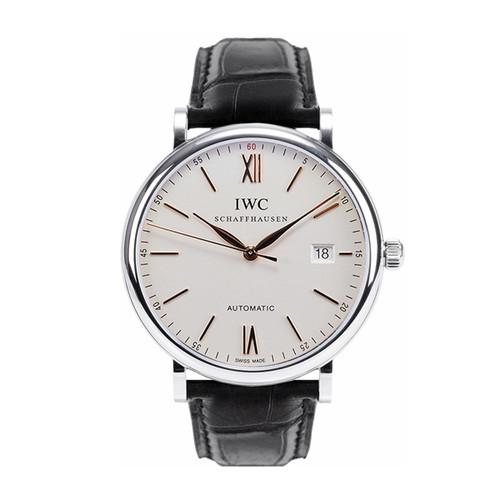 iwc/万国 柏涛菲诺系列自动机械男表iw356517金色刻度