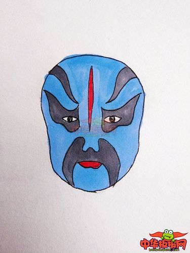 最简单的脸谱怎么画,儿童最简单脸谱的画法