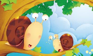 故事绘本 睡前故事 小蜗牛找四季的故事    蜗牛妈妈对孩子说:"到小